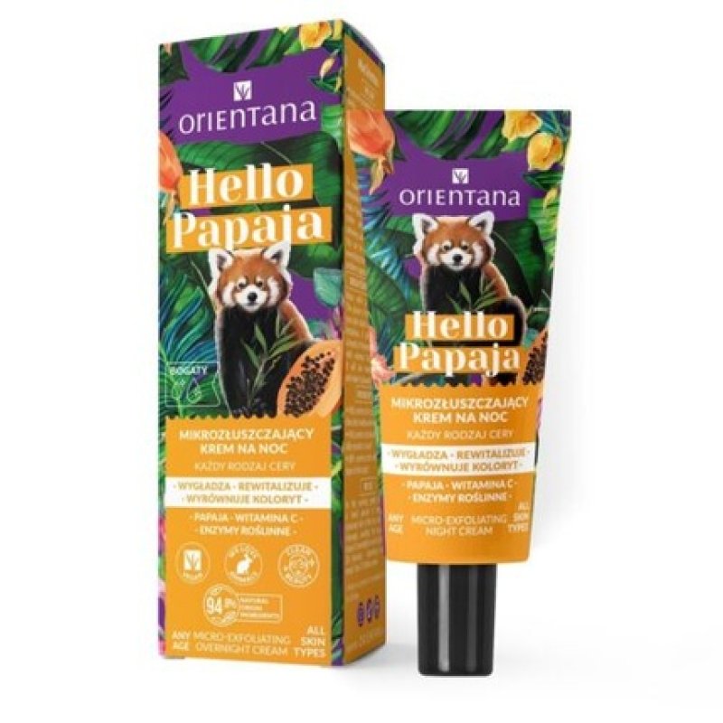 Orientana Hello Papaja Micro-Peeling Night Cream 40ml