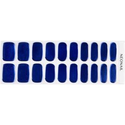 NEONAIL UV Gel Stickers Easy On M01 Blue 15 Patterns Nail Stickers Nail Polish Strips Gel Nail Stickers for Feet and