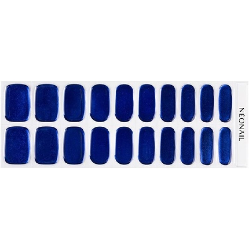NEONAIL UV Gel Stickers Easy On M01 Blue 15 Patterns Nail Stickers Nail Polish Strips Gel Nail Stickers for Feet and