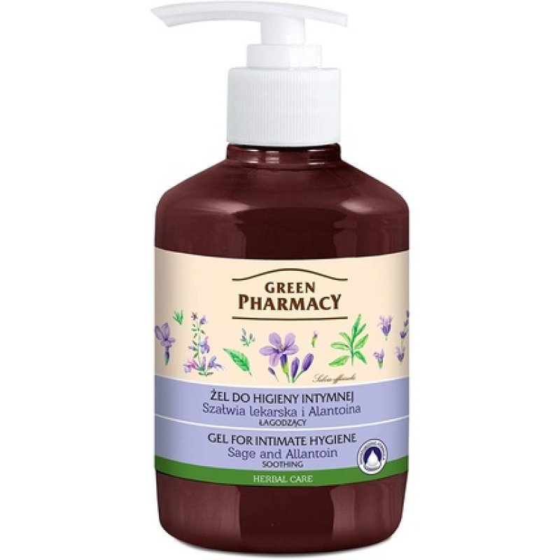 Green Pharmacy Natural Soothing Intimate Hygiene Gel Sage & Allantoin 370ml