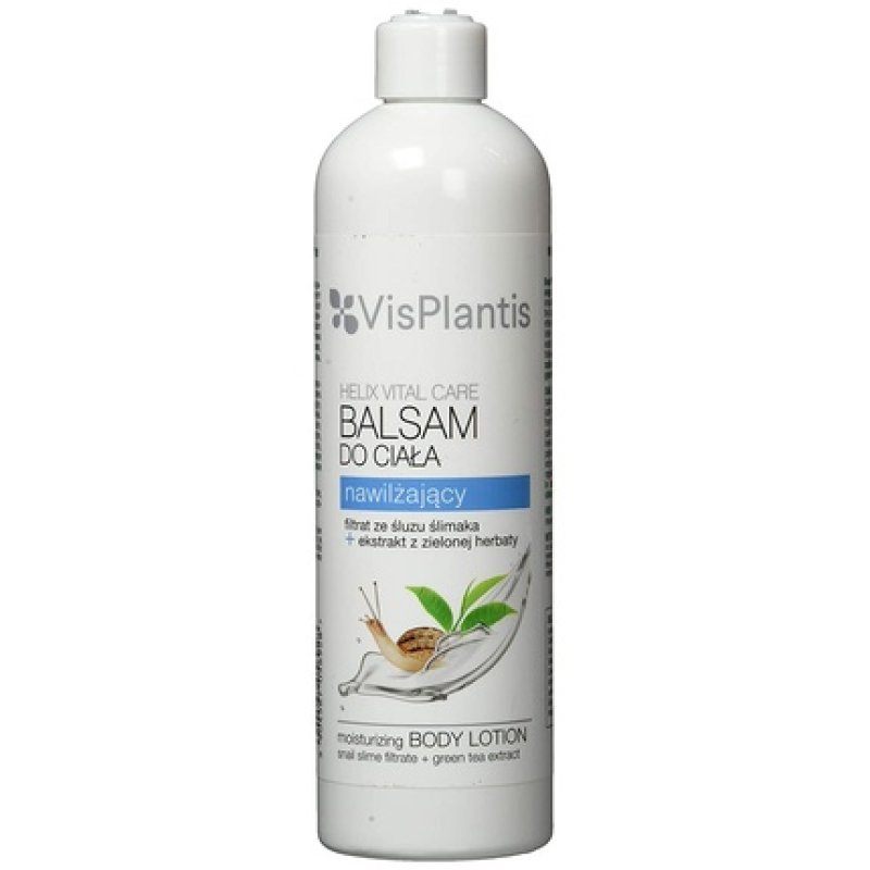 Vis Plantis Moisturizing Body Lotion with Snail Filtrate and Green Tea Extract 400g