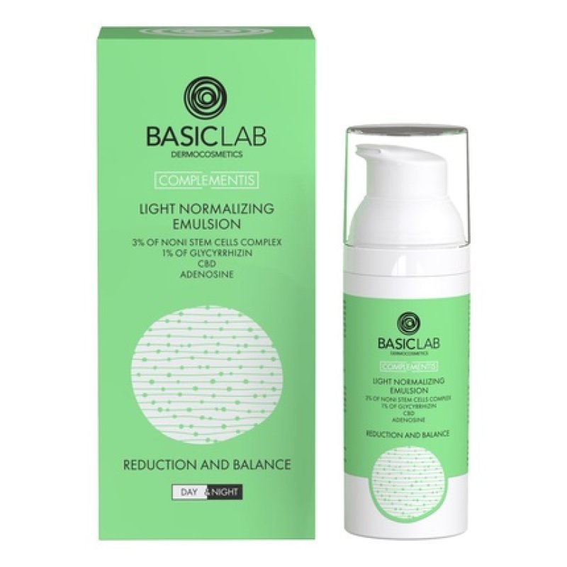 BasicLab Dermocosmetics Light Normalizing Emulsion for Oily Skin and Combination Skin 50ml