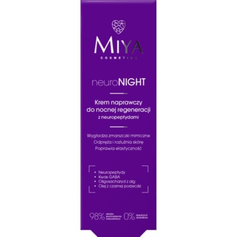 Miya Cosmetics Neuronight Repair Cream for Night Regeneration with Neuropeptides