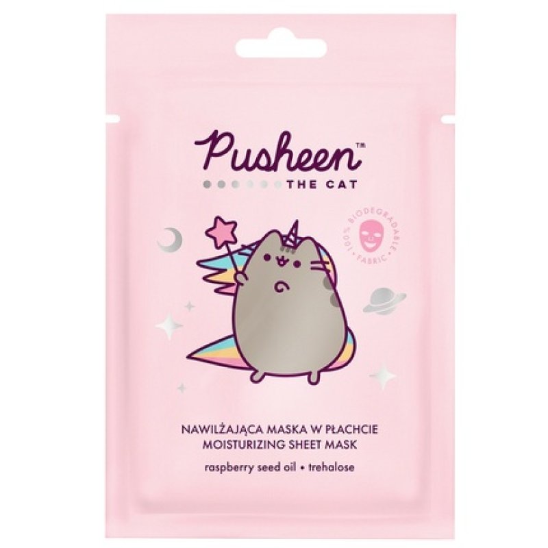 Pusheen Moisturizing Face Mask With Raspberry Seed Oil 17g