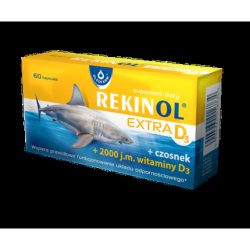 REKINOL EXTRA D3 Garlic Immunity Shark Liver Oil 60 Capsules