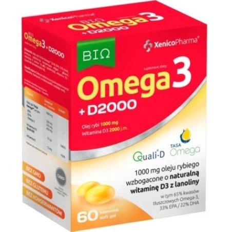 Xenicopharma Omega 3 D3 2000 60 Capsules