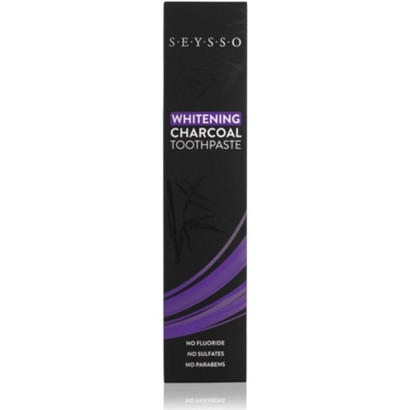 SEYSSO Carbon Whitening Charcoal Toothpaste with Activated Charcoal Coconut Oil Hydroxyapatite Xylitol Safe Formula No