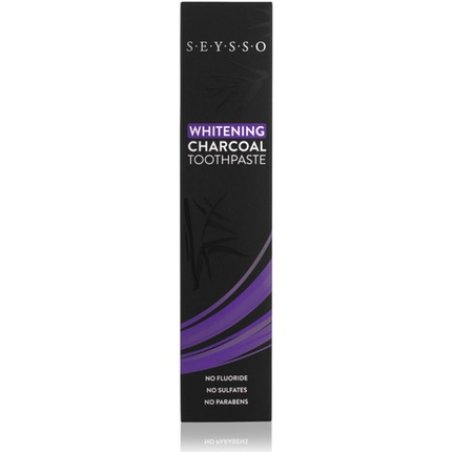 SEYSSO Carbon Whitening Charcoal Toothpaste with Activated Charcoal Coconut Oil Hydroxyapatite Xylitol Safe Formula No