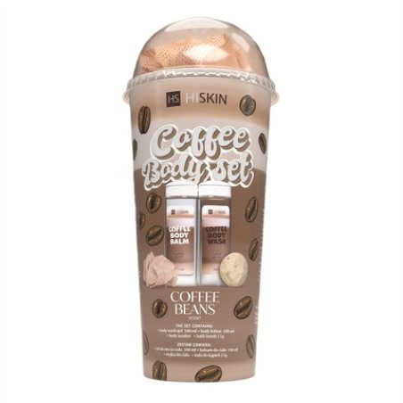 HISKIN TUBE COFFEE SPONGE BATH BOMB BODY SET