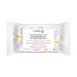 Luba Antiperspirant Wipes Gentle Scent With Silver Ions - 15 Pieces