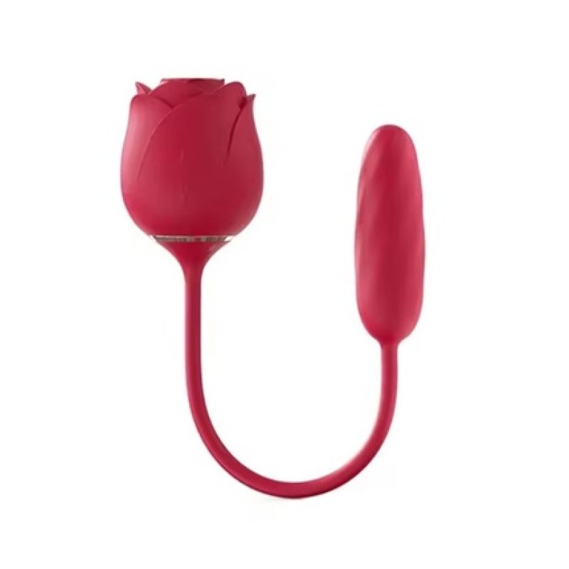 S-Hande Immortal Flower 9 Suction Vibrator With Two Attachments Red