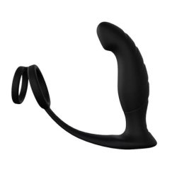 S-Hande Wandering Vibrator With Ring And 9 Vibration Modes - Black
