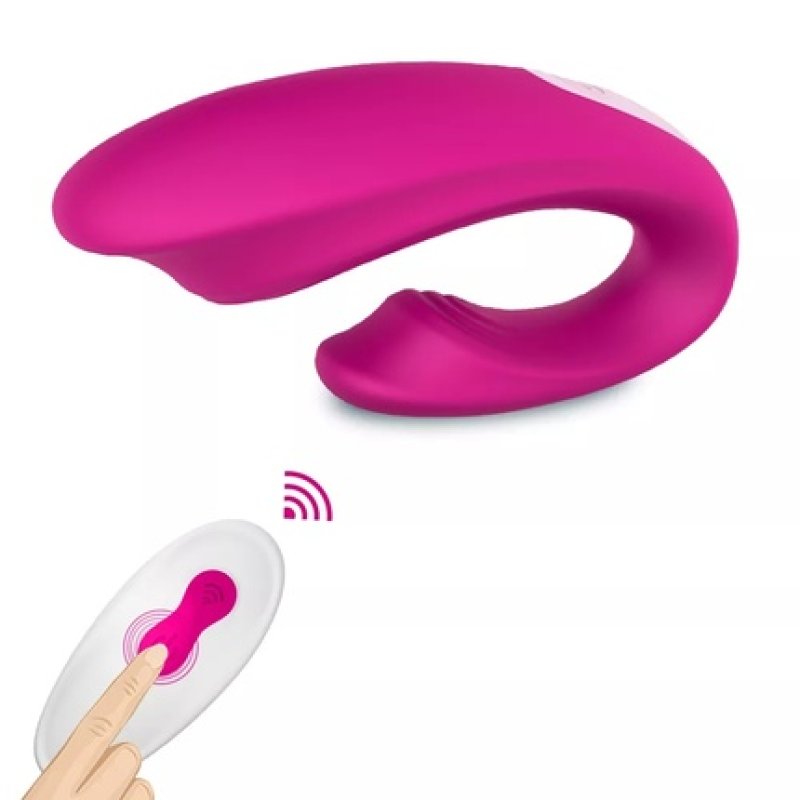 S-Hande Wejoy Rtc Flexible Remote Controlled Vibrator With 9 Vibration Modes Red Rose