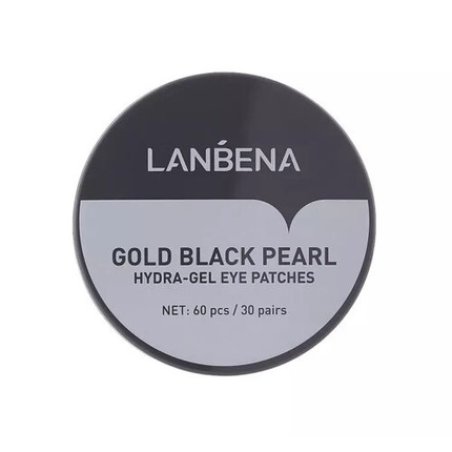 LANBENA Hydragel Eye Patches Hydrogel Eye Pads Gold Black Pearl