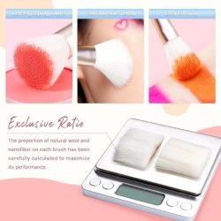 STOCK2 - Jessup Makeup Brushes Set Professional 25PCS Pink Premium Natural Powder Foundation Eyeshadow Blending Concealer Blush