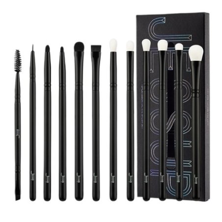 Jessup Essential Eye Brush Set Of Twelve Eye Makeup Brushes T322