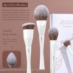 Jessup Makeup Brushes Set 14pcs Premium Synthetic Foundation Concealer Blush Contour Powder Eye Shadow Blending Brush