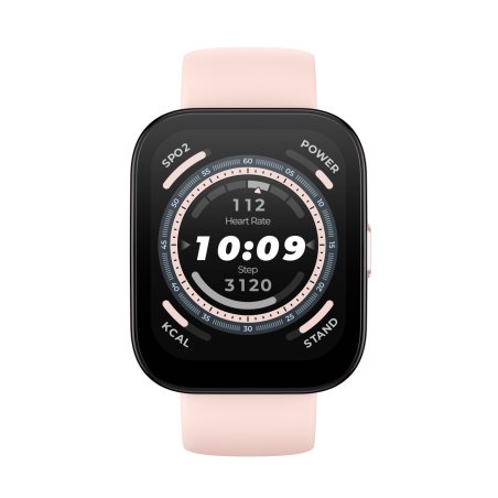 Amazfit Bip 5 4,85 cm (1.91") TFT 45.9 mm Numérique 320 x 380 pixels Écran tactile Rose GPS (satellite)