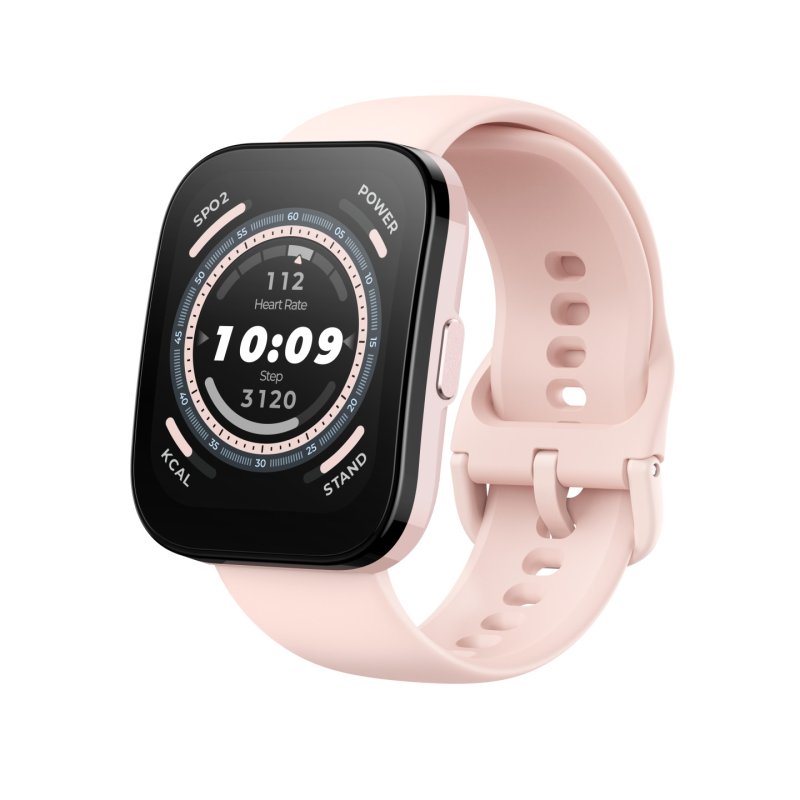 Amazfit Bip 5 4.85 cm (1.91") TFT 45.9 mm Digital 320 x 380 pixels Touchscreen Pink GPS (satellite)