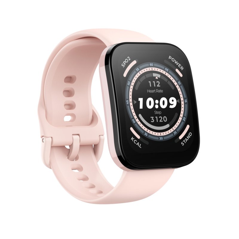 Amazfit Bip 5 4,85 cm (1.91") TFT 45.9 mm Numérique 320 x 380 pixels Écran tactile Rose GPS (satellite)