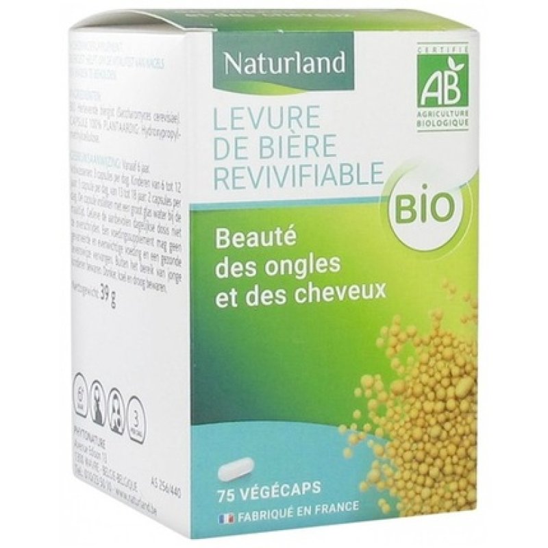 Naturland Revivable Organic Brewer's Yeast Food Supplement 75 Vegecaps