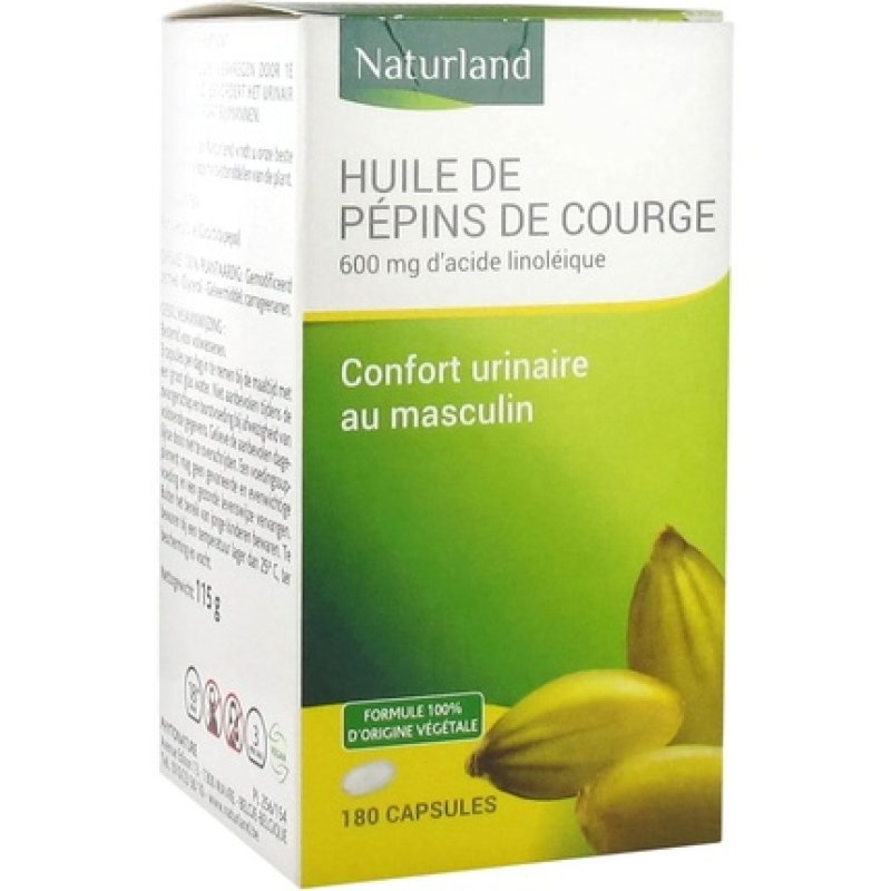 Naturland Pumpkin Seed Oil 180 Capsules