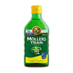 Mollers Norwegian Fish Oil Lemon Flavor Omega-3 EPA DHA 250ml