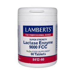 Lamberts Lactase Enzyme 9000 Fcc Vegan - 60 Tablets