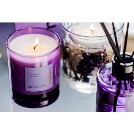 Stoneglow Elements Collection Moon Lavender & Mint Scented Candle 160 Grams