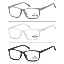 Montana Eyewear Reading Glasses Plastic Black Grey White MR62