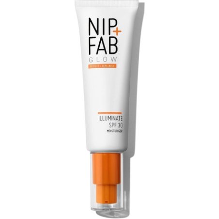 Nip Fab SPF 30 Moisturiser Glow Illuminate 50ml Tailored to Dull Skin Maximum Face Hydration and Protection UVA UVB