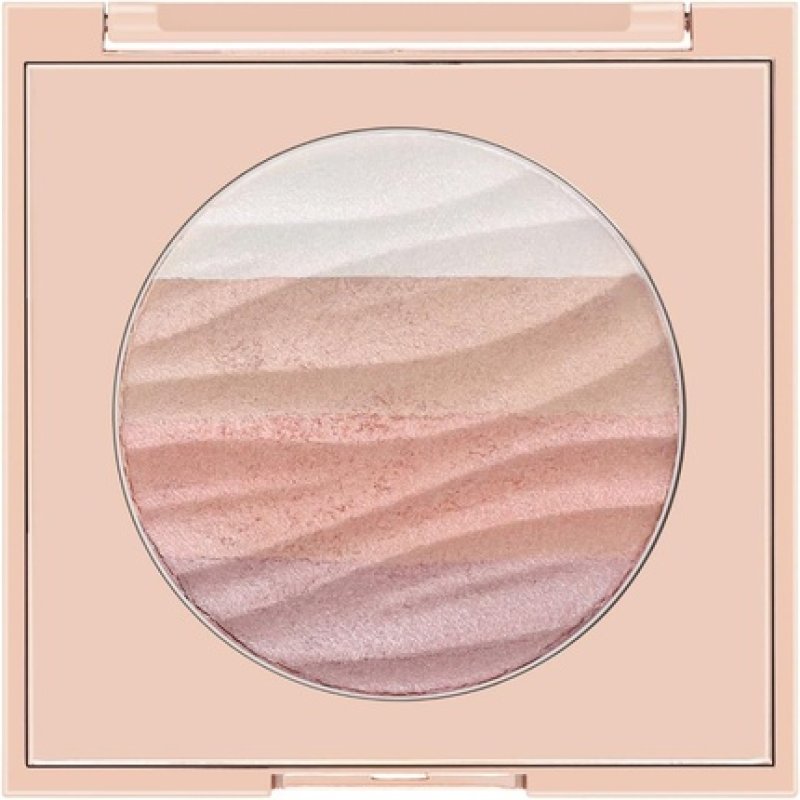 W7 Afterglow Blusher & Highlight Compact - Pink & Gold Glowing Pressed Powder