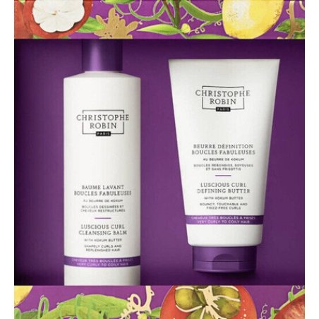 Christophe Robin Luscious Curl Cleansing Balm & Defining Butter Gift Set