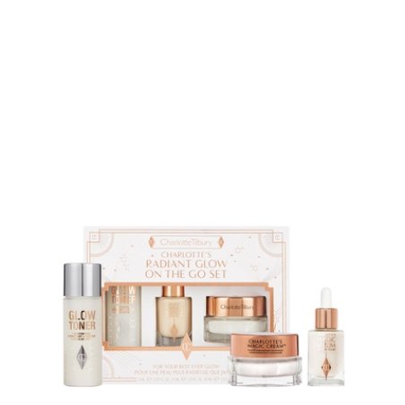 Charlotte Tilbury Radiant Glow On The Go Set - Includes Magic Hyaluronic Acid Illuminating Cream 15 Ml, Magic