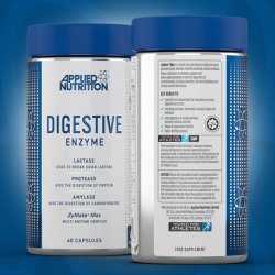 Applied Nutrition Digestive Enzyme Vegan Digestive Enzymes Capsules with Lactase Protease Amylase 60 Servings