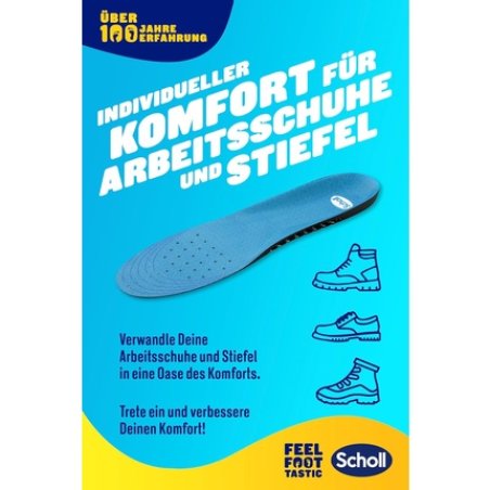 Scholl Gel Activ Work Insoles for Men Size 40-43