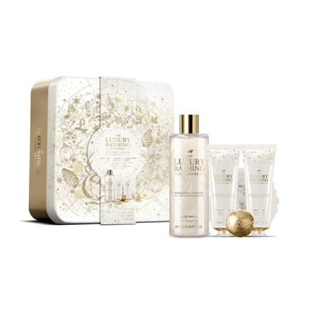 Grace Cole Body Care Gift Set In Tin Can With Bergamot, Ginger, And Lemongrass - 5 Pieces