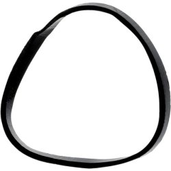 Brushworks Black Flexi Elastic Hair Bands - 100 Pieces