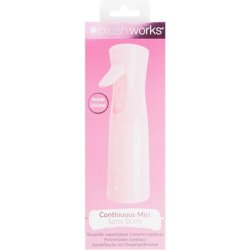 Brushworks Continuous Mist Spray Bottle - Pink