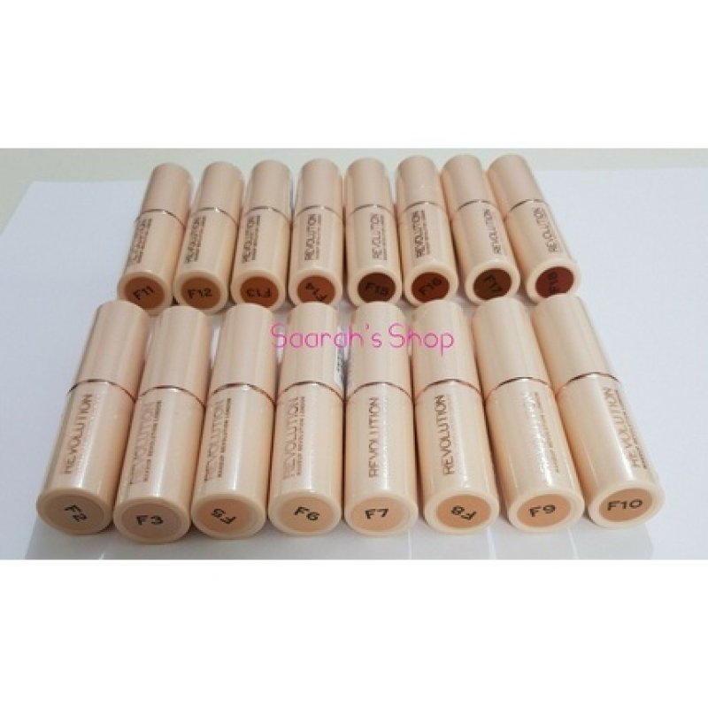 Makeup Revolution Full Coverage Fast Base Foundation Stick 18 Shades