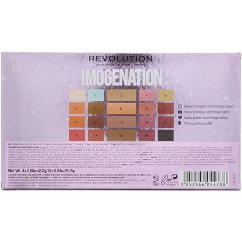 Makeup Revolution Imogenation Eyeshadow Palette 20 Shades