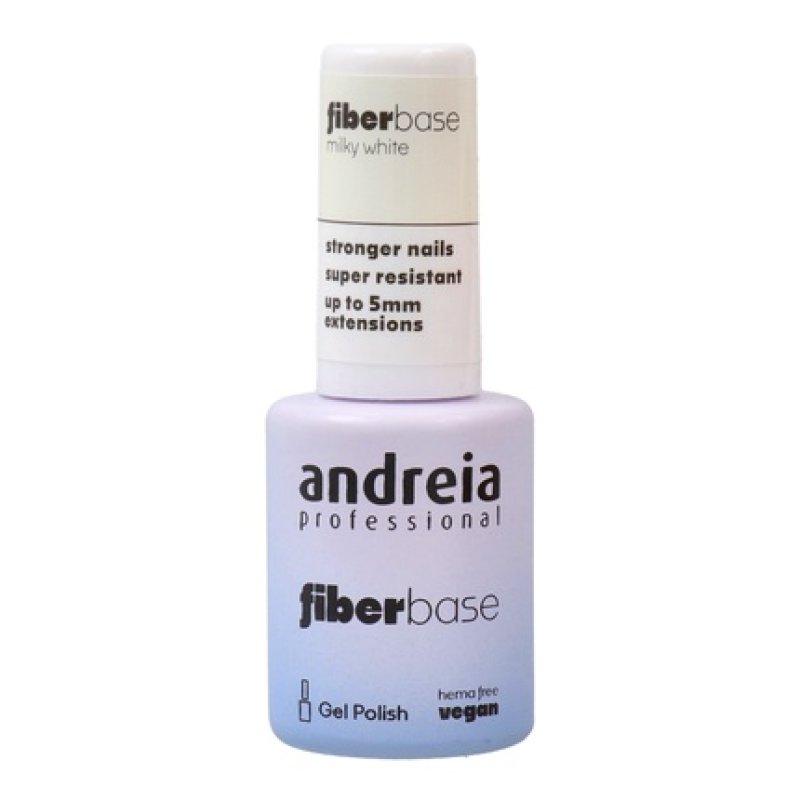 Andreia Gel Polish Fiber Base Color Milky White - 10.5 Ml