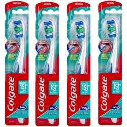 Colgate 360 Whole Mouth Clean Toothbrush with Tongue Cleaner Medium