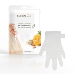 Sunewmed Nourishing Hand Cream Mask Regenerating And Moisturizing Hand Mask In Glove Form Almond & Royal Jelly