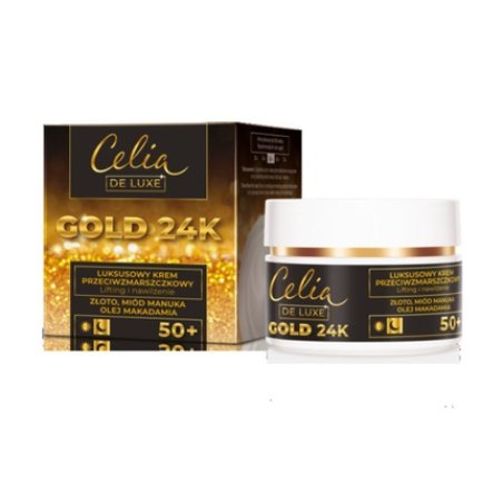 Celia De Luxe Gold 24k Luxurious Anti-Wrinkle Face Cream Lift & Moisturizing 50ml