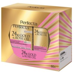 Perfectaset 24k Gold Rose Oil Night Cream 50ml And Anti-Wrinkle Eye And Eyelid Cream 15ml