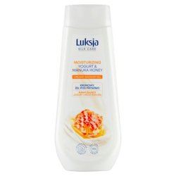 Luksja Silk Care Creamy Shower Gel With Moisturizing Yogurt And Manuka Honey