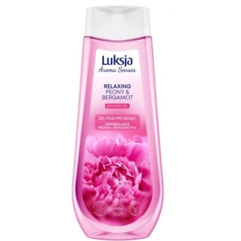 Luksja Peony Bergamot Premium Aromatic Shower Gel - 500ml For A Luxurious Cleansing Experience