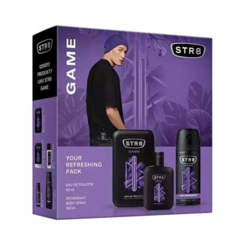 STR8 GAME EDT Spray 50ml and Deodorant 150ml