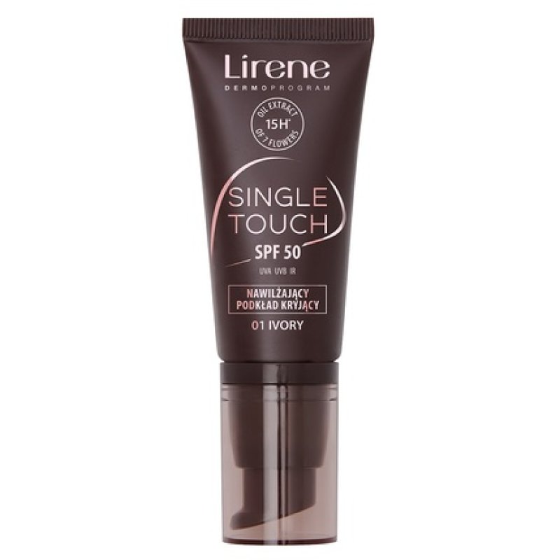 Lirene Single Touch Spf50 Moisturizing Concealing Foundation 01 Ivory 30ml